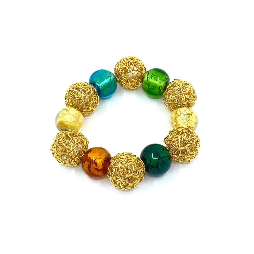 Hand Blown Venetian Glass Bracelet